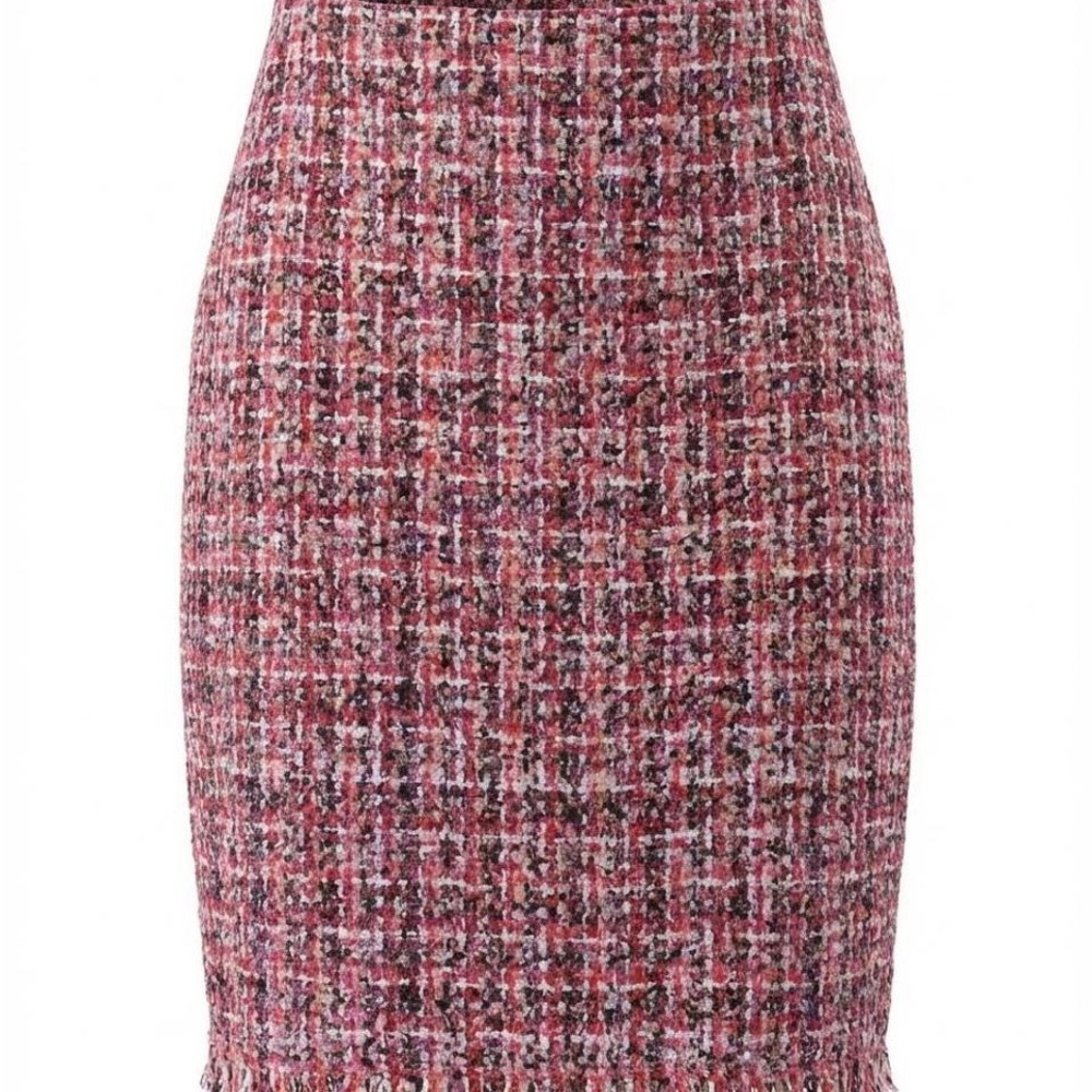 Talbots Pink Tweed Pencil Skirt